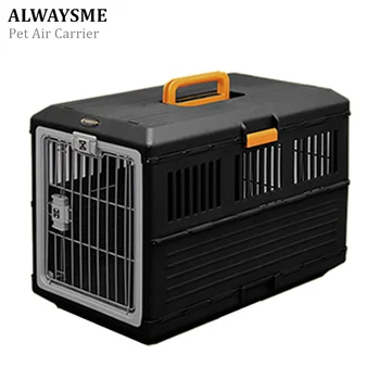 

ALWAYSME Portable Foldable Dog Cat Pet Air Cairrier On Board Two-Door Top-Load Hard-Sided Pet Travel Carrier