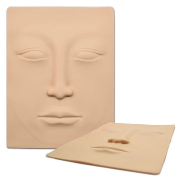 

3D Silicone Face Tattoo Practice Skin High Quality Design False Skins For Beginners Tattoo Permanent Makeup Practice