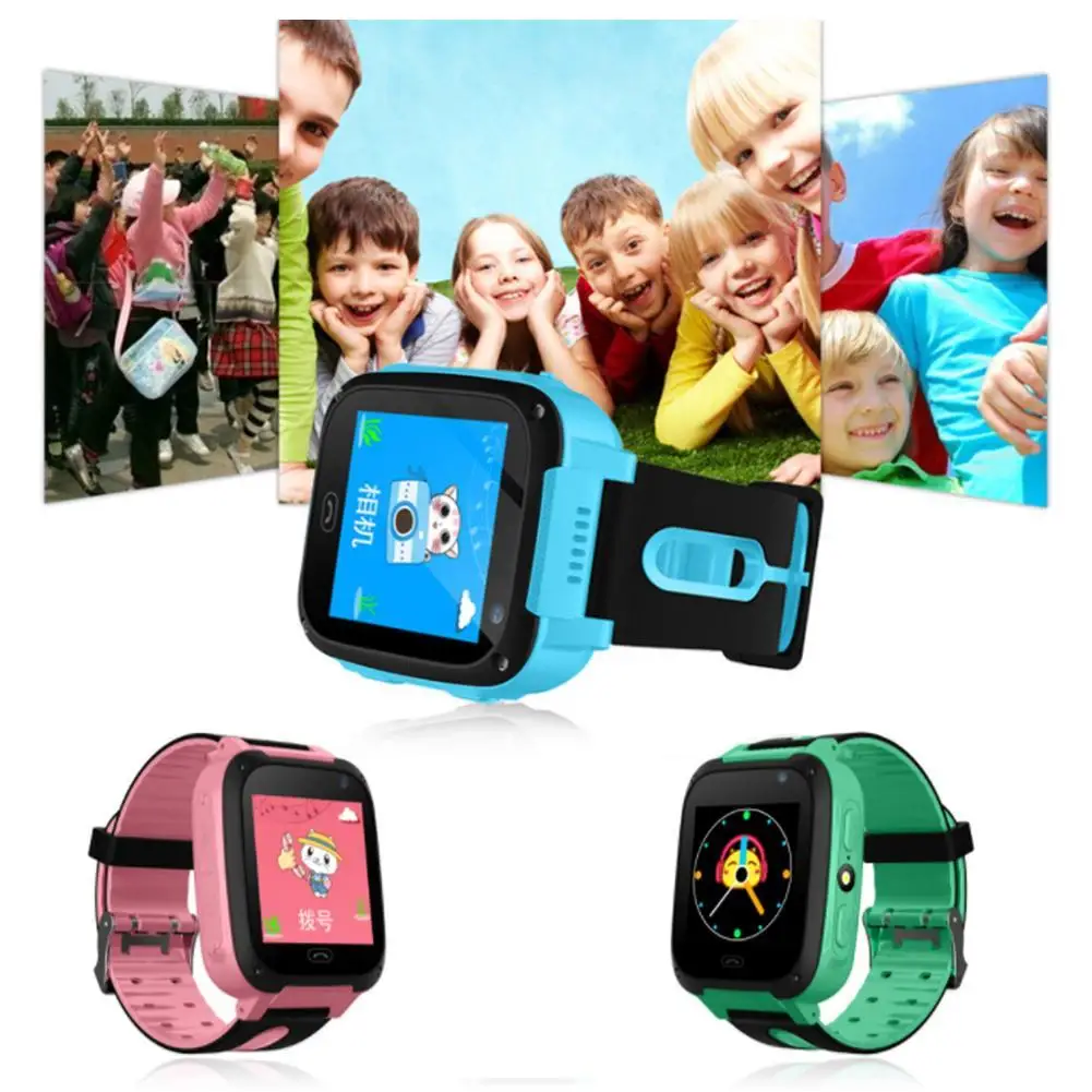 Children Smart Watches GPS tracker watch Location Waterproof Monitoring camera Screen iOS Android Kids Wristwatch
