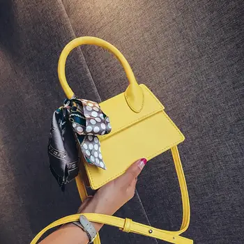 

Luxury Brand Female Ribbon Tote bag 2019 Summer New Quality PU Leather Women's Designer Handbag Travel Shoulder Messenger Bag