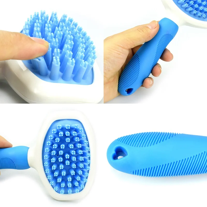 

Pet Dogs Cats Bathing Brush No Harm Silicone Short Long Hair Pets Removal Hair Comb