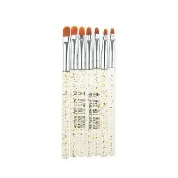 

Professional Manicure UV Gel Brush Pen Nylon Hair Transparent Drawing Nail Brush Tools Phototherapy Painting Acrylic Art Na E8T6
