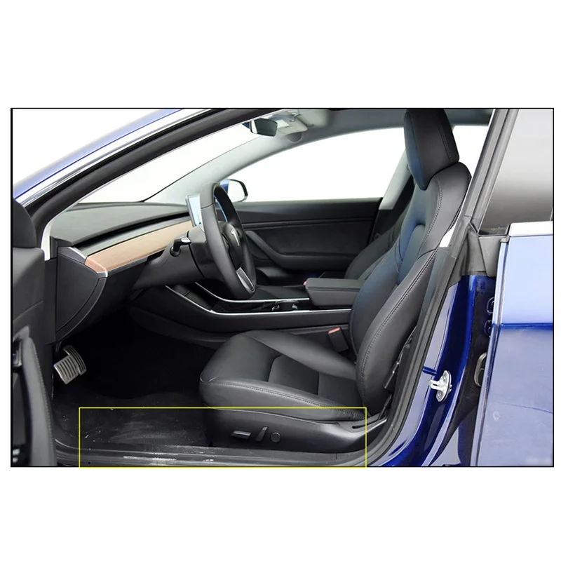 

2pcs Black Car Inner Door Sill Strips Protector Sticker Fit For Tesla MODEl 3 High Quality 48.5*5.8cm Car Door Sill Strips