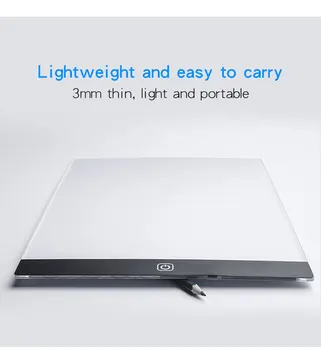 

A4 LED Writing Tablet Digital Drawing Electronic Handwriting Pad Graphics Board Kids Writing Board Christmas Gifts