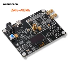 Wishcolor novo 35mhz-4400mhz rf gerador de sinal adf4351 módulo gerador de freqüência varredura pll com display oled