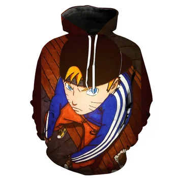 

NARUTO Hooded Sweatshirts 2020 Spring New Unisex Jumper Pullovers Top-clothing 3D Digital-printing Novelty Cosplay Costume