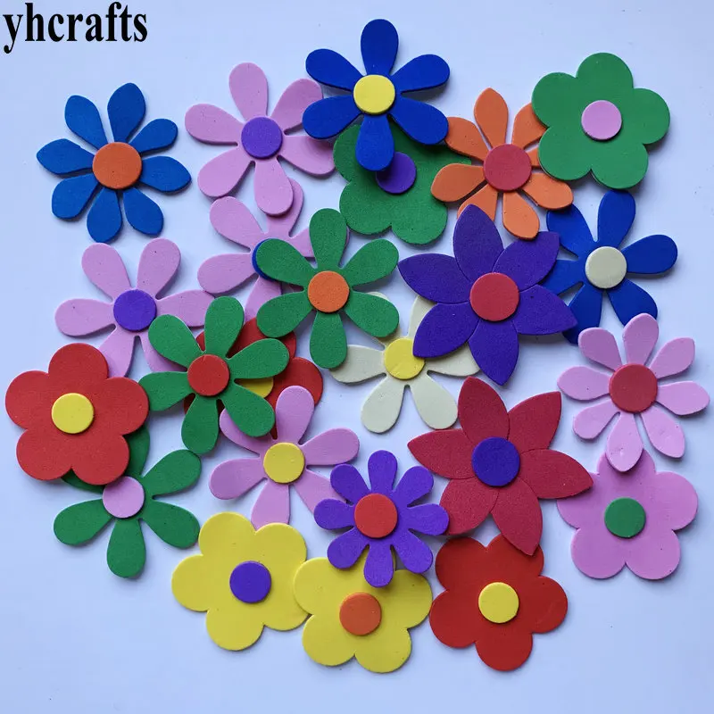 3d sticker flores rosas 1-20 diapositivas pegatinas niños bricolaje Puffy primavera 