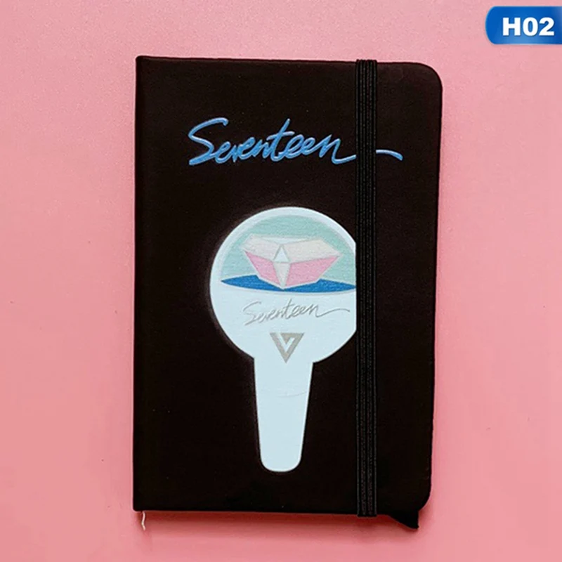 BLACKPINK Got7 два раза TXT 17 блокнот ПУ школьные принадлежности тетрадь мультфильм Pocketbook подарки - Цвет: H02