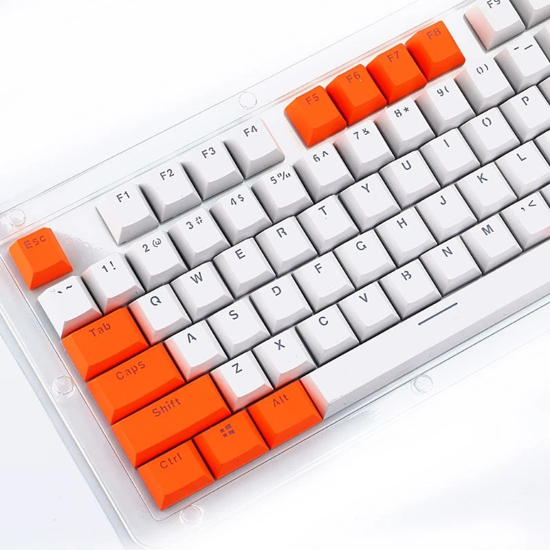 Translucent Double Shot PBT 104 KeyCaps Backlit For Cherry MX Keyboard Switch