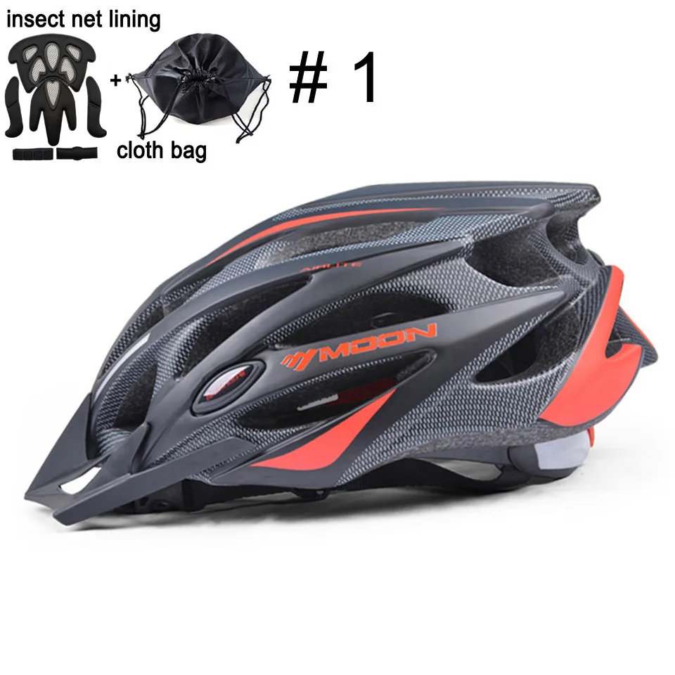 MOON велосипедный шлем интегрально-Формованный велосипедный шлем ультралегкий Спортивный MTB дорожный горный CE сертификация велосипедный шлем - Цвет: Upgrade Color 1