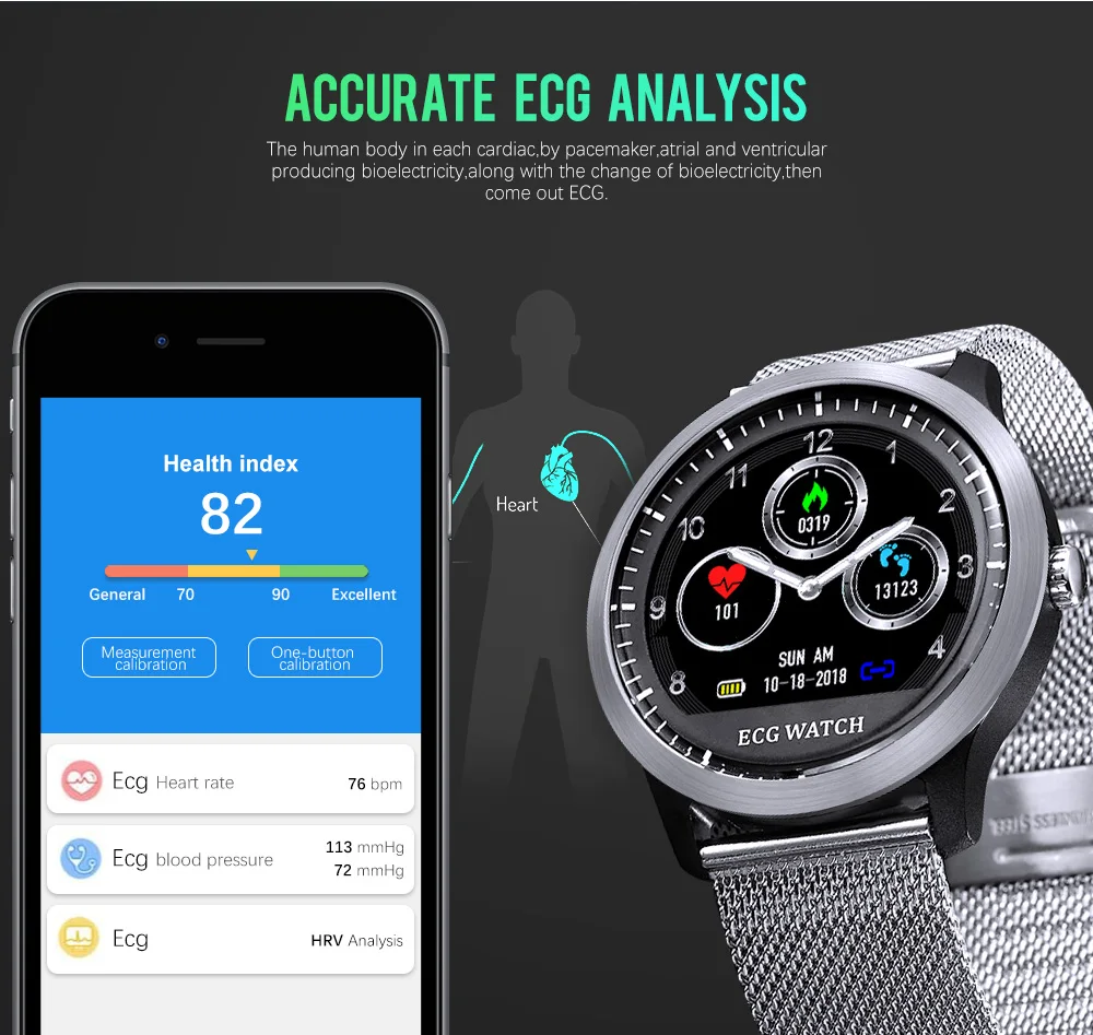 Tornstic ECG Смарт часы для мужчин измерение показателей ЭКГ монитор сердечного ритма кровяное давление спортивные Смарт часы водонепроницаемый IP67 для Android IOS