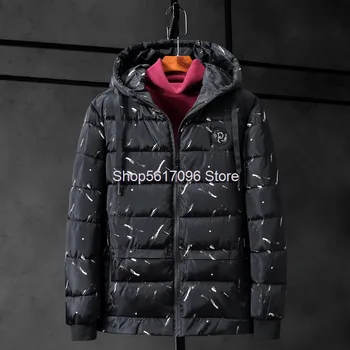 

Extra Large Size Down Cotton Cotton-padded Jacket Coat Male Plus Fat Plus Youth Loose Cotton-padded Jacket Winter Tide Fat