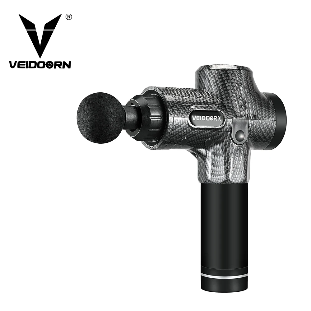 

Veidoorn LCD Display Massage Gun Deep Muscle Massager Muscle Pain Body Neck Exercising Relaxation Slimming Shaping Pain Relief