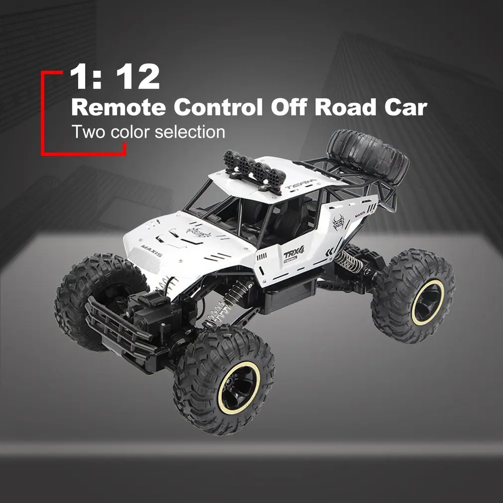 1: 12 RC Rock Crawler 4WD большой размер пульт дистанционного управления внедорожный автомобиль водонепроницаемый монстр грузовик 2,4 ГГц пульт дистанционного управления подарок для детей