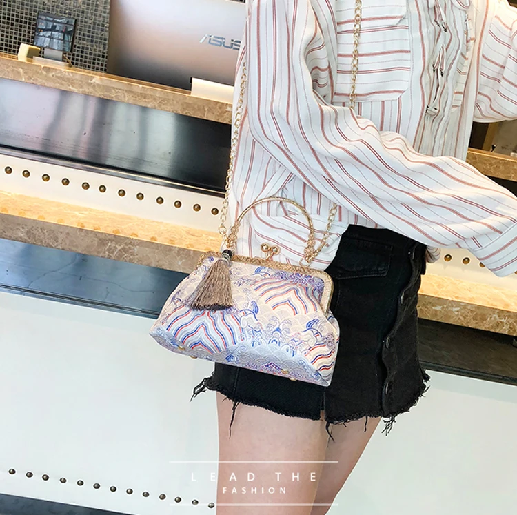 vintage bag bags women chain shoulder crossbody bag women's handbags (28)