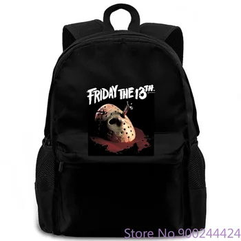 

Friday The 13th Crew Neck - Black - Licensed Original Design - women men backpack laptop travel school adult student