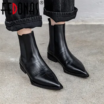 

FEDONAS Pointed Toe Classic Women Ankle Boots Female Short Chelsea Boots Office Ladies Casual Shoes Woman Autumn Winter Boots