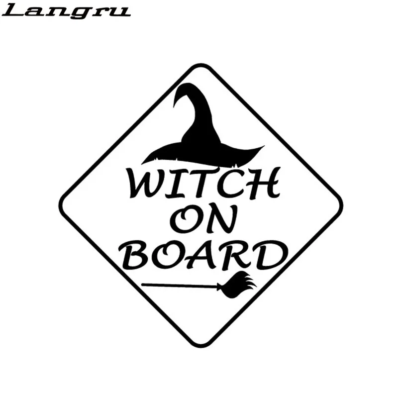 Langru 15*15 см смешной костюм ведьмы на доска виниловый Графика Автомобильная наклейка «Доберман» наклейка аксессуары Jdm