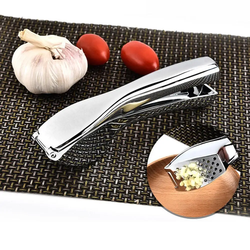 Garlic Presses Stainless Steel Alloy Handheld Cutter Ginger Crusher Meat Presser Grinder Kitchen Multifunctional Squeezer Tools | Дом и сад