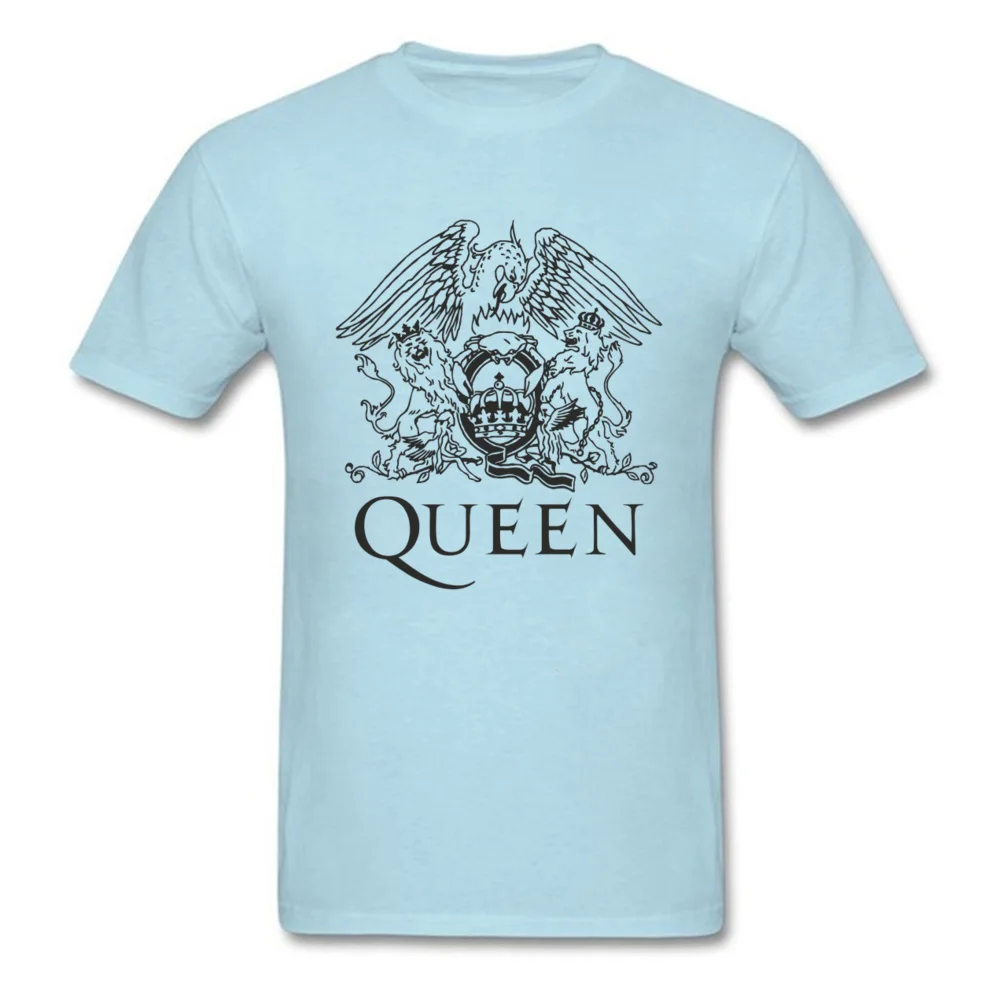 Queen_-_Crest_Logo_2079 Fashionable Labor Day All Cotton O Neck Adult Tops Shirt Custom Tees 2018 Hot Sale Short Sleeve T Shirt Queen_-_Crest_Logo_2079 light