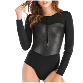 

Diving surfing suit Long sleeve Quick-drying Women Sexy Sport Bikini Swimsuit Swimwear Bathing Beachwear summer beach Swimsuit