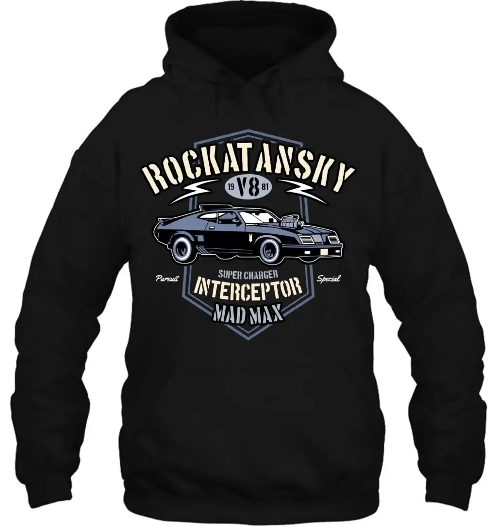 Мужская толстовка Rockatansky Herren Mad Max inspiriero Kompressor Interceptor, женская уличная одежда
