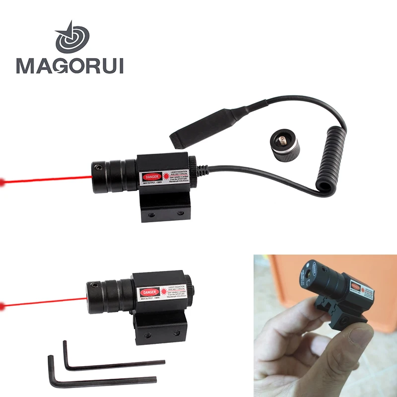 MAGORUI красный точечный лазерный прицел для винтовки 635-655нм с 11 мм 20 Picatinny/Weaver Mount