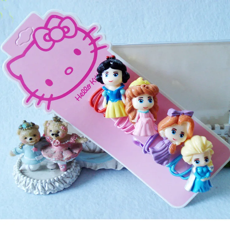 Модные эластичные резинки для волос hello kitty, аксессуары для волос, резинки для волос