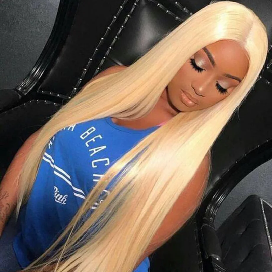 Honey Blonde 613�Brazilian Straight lace�front�human�hair�wigs Bob Wig Short�Long Colored Preplucked Remy Hair For�Black�Women