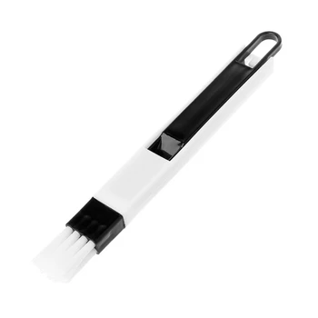 

2 In 1 Polished Window Track Cleaning Brush Keyboard Nook Cranny Dust Shovel New