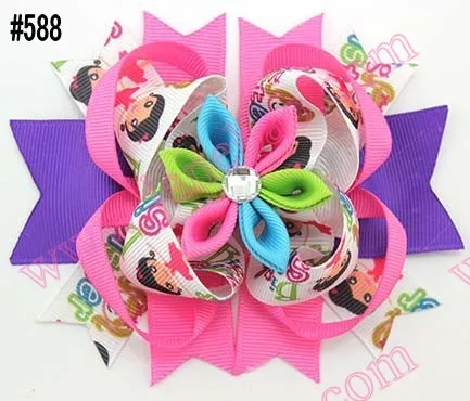 120 шт., новинка, романтические банты для волос, многослойные банты kanzashi, аксессуары для волос для девочек