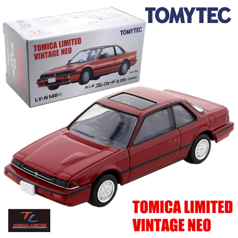 TOMICA LIMITED винтажные NEO LV-N146c 1/64 HONDA PRELUDE 2 0 Si 1985 красный автомобиль детские игрушки