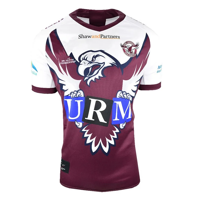 MANLY WARRINGAH SEA EAGLES футболка для регби Размер: S-XXXL принт на заказ номер имя качество идеальное - Цвет: 2019 INDIGENOUS