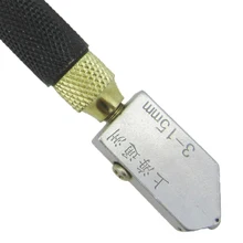 Профессиональный стеклорез алмазный наконечник противоскользящая металлическая ручка 3-15 мм режущий инструмент JA55