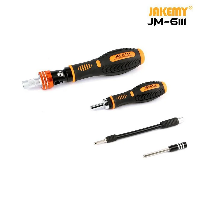 JAKEMY JM-6111 69 в 1 DIY набор ручных инструментов 180 градусов трещотка отвертка с хромованадиевыми битами инструменты для дома