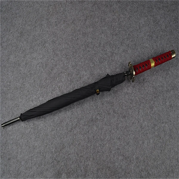 Японский Ветрозащитный Зонт Катана с длинной ручкой, Мужской зонтик с мечом