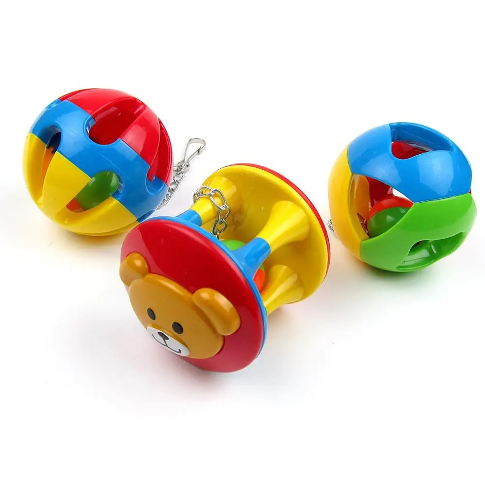 Игрушка для попугаев мячик ног игрушка ловли колокольчик клетка птиц