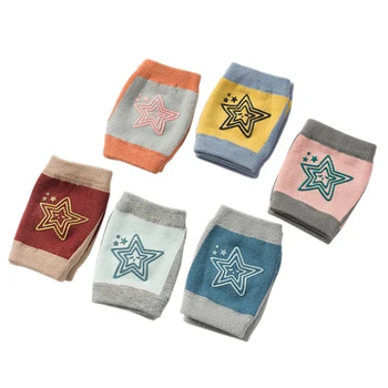 

6 Pairs Baby Knee Pads for Crawling Cute Breathable Adjustable Elastic Baby Kneepads Knee Elbow Pads Crawling Safety Protector R
