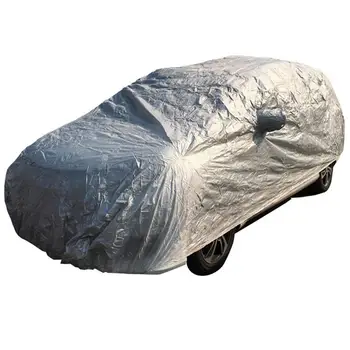

Car Surface Vehicle Cover Car Cloth Sunscreen Outdoor Waterproof Dust-proof Anti-ultraviolet Coating Silver Cloth