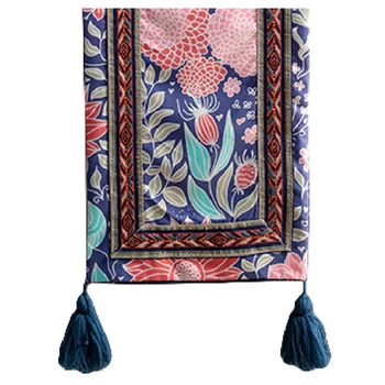 

Desk Decoration For Dining Room Elegant Jacquard Table Runners With Tassels Modern Wedding Reception Kitchen Party Polyester