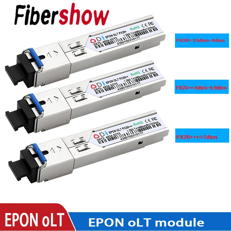 Оптический трансивер EPON OLT PX20 + ++ px20 +++ SFPOLT1.25G 1490/1310nm 3-7dBm SC FTTH модуль для | Мобильные