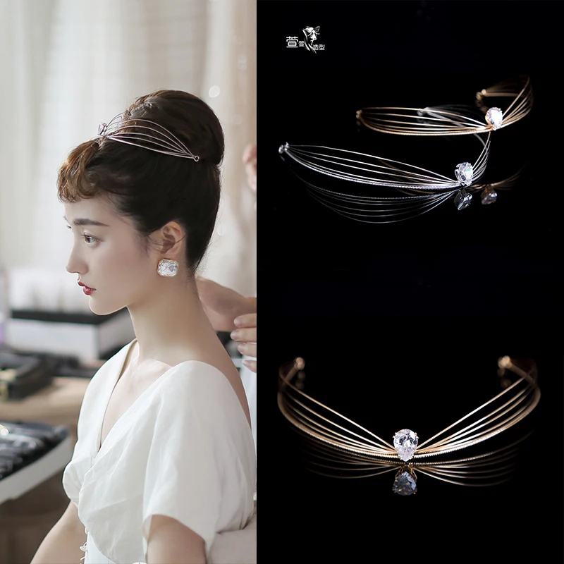 Crowns and Tiaras Crystal Pearl Bride Wedding Queen Crowns for Women Decorative Princess Tiaras Hair Accessories for Women and Girls (2)