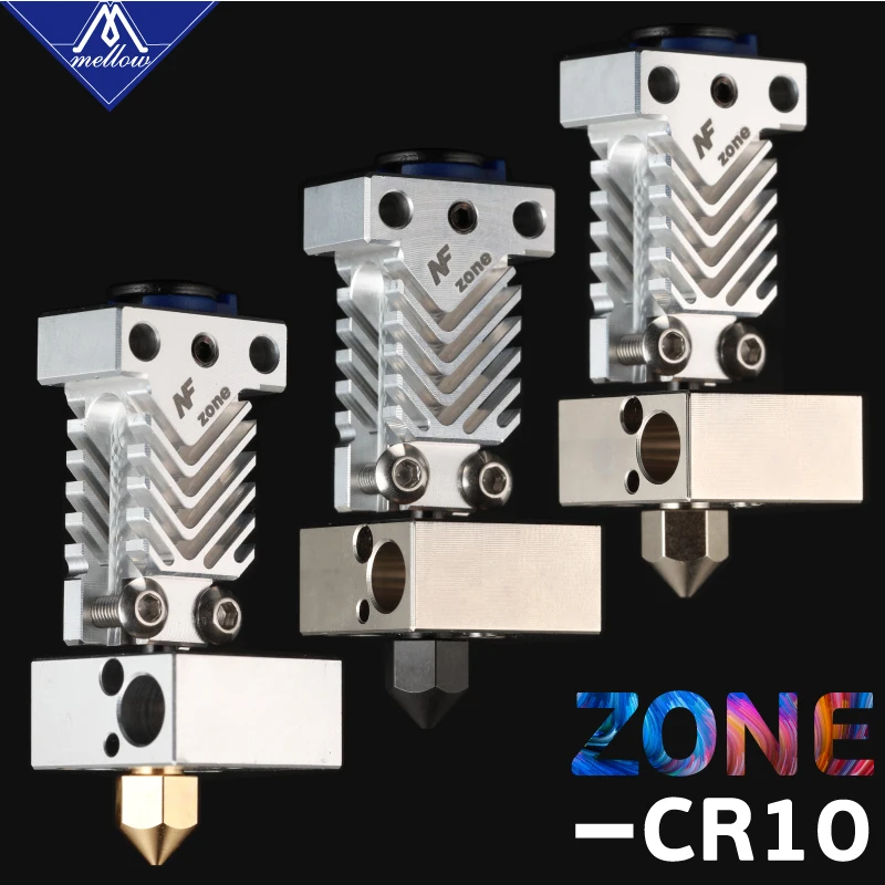 Mellow NF Zone CR10 Hotend экструдер набор аэрокосмических материалов для Creality Ender 3 Micro Swiss MK8