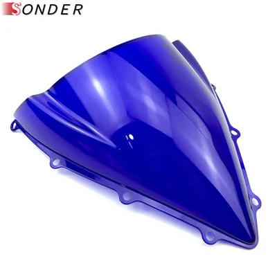 Blue Экран ветрового стекла для MV Agusta F3 675 800 RC EAS AGO 2012- Double Bubble 19 18 17 16 15 14 13 12 деталей - Цвет: Blue