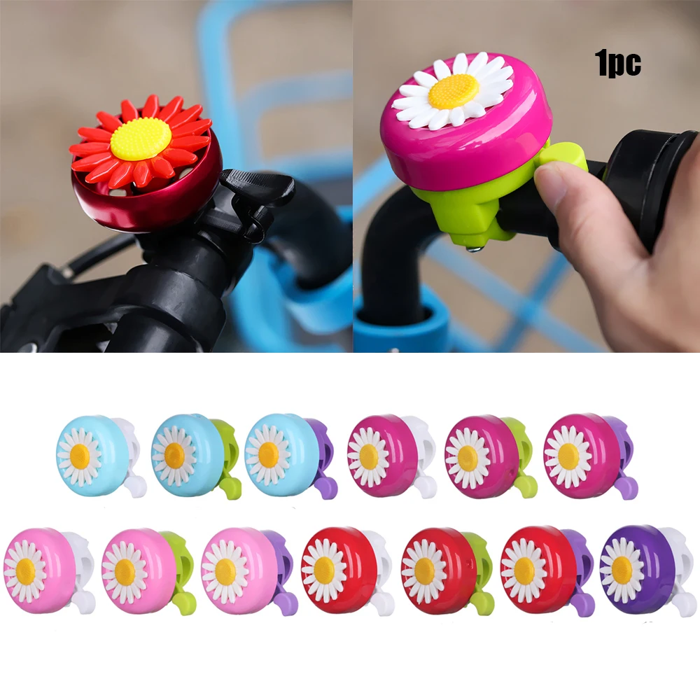 Multicolor Kids Funny Bicycle Bell Daisy Flower Horns Bike Children