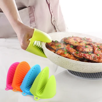 

1pc Kitchen Baking Silica Gel Heat Insulation Clip Anti Scalding Non Slip Gloves Household Bowl Oven Microwave Glove