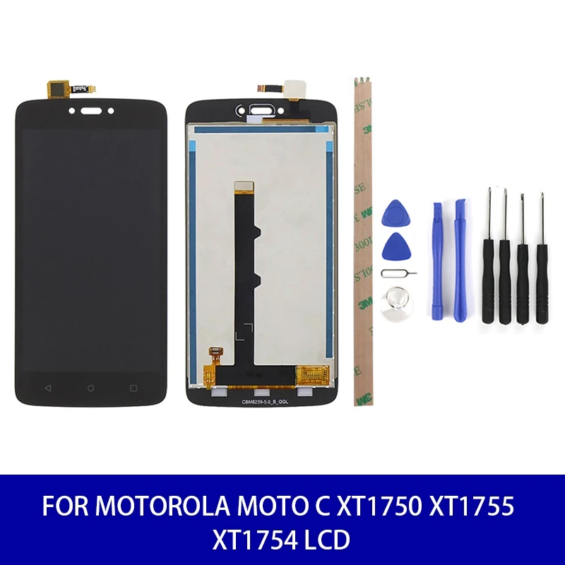ЖК дисплей 5 0 дюйма для Motorola Moto C XT1750 XT1755 XT1754 панель дигитайзера в сборе экран