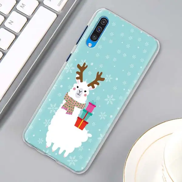 H07 Мультфильм ламы Альпака милые чехлы для телефонов для samsung Galaxy A10 A20e A30 A40 A50s A60 A70 A80 A6 A7 A8 A9 в твердом переплете - Цвет: H07