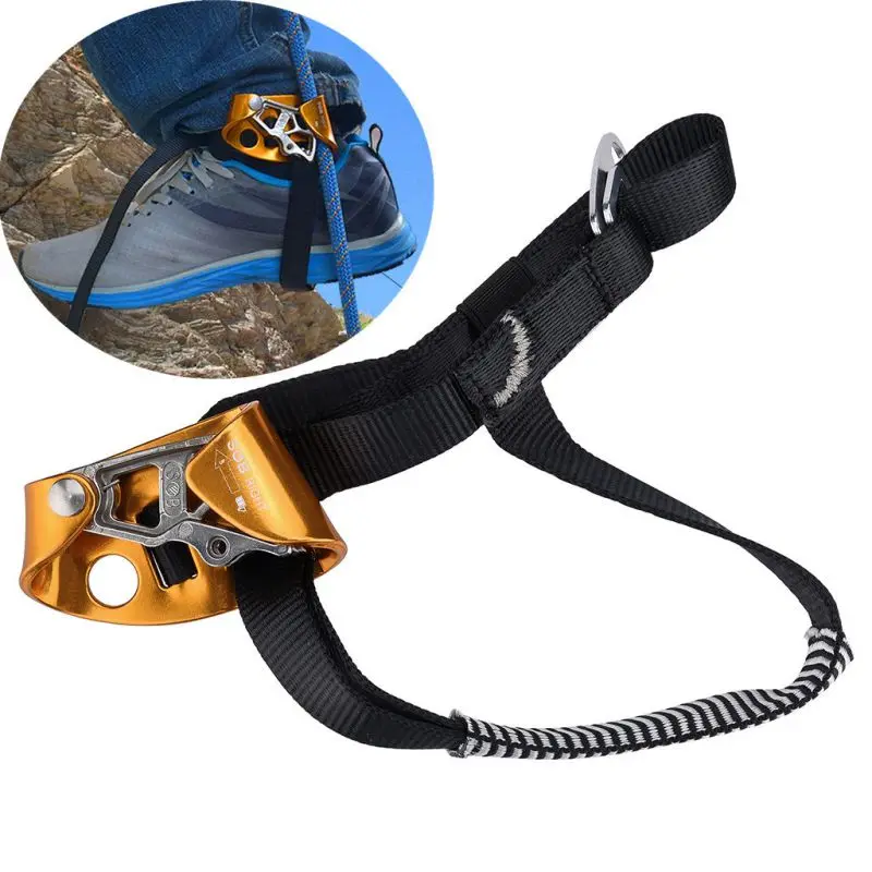

Outdoor Left & Right Foot Ascender Riser Universal Outdoor Rock Climbing Mountaineering Equipment