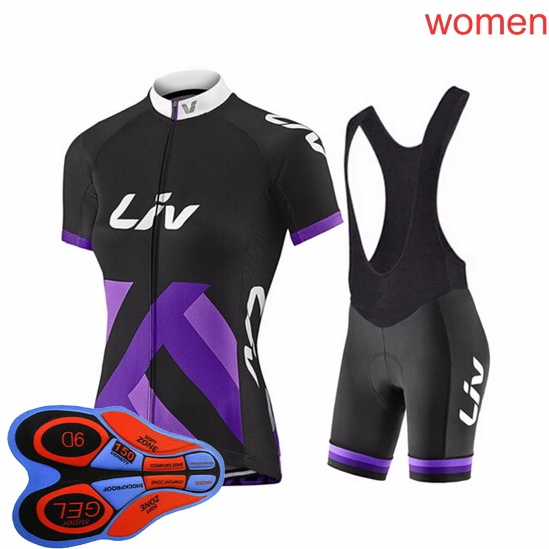 Liv Женский комплект для велоспорта MTB рубашка нагрудник/шорты костюм дышащий